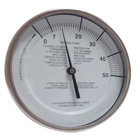 Baker Instruments T5112MSSP Maple Syrup Stem Thermometer, 5" Dial, 12" Stem T5112MSSP